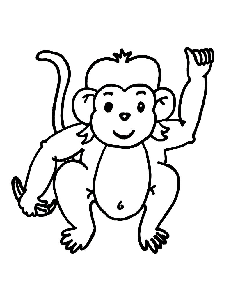 Free Printable Monkey Coloring Pages For Kids 794x1054 Free Printable Monkey Coloring Pages For Kids