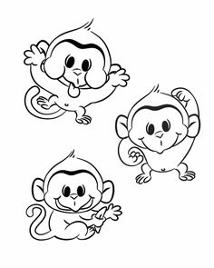 Free Printable Monkey Coloring Page Cj 1st Birthday 236x295 Free Printable Monkey Coloring Page Cj 1st Birthday