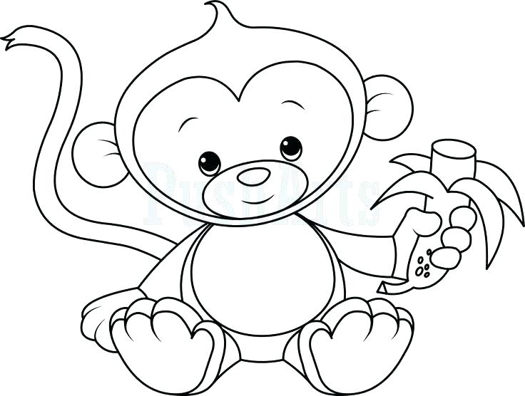 Monkey Coloring Pages Monkey Pictures To Color Bunch Ideas Of Baby 736x556 Monkey Coloring Pages Monkey Pictures To Color Bunch Ideas Of Baby