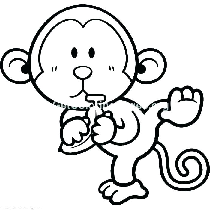 Monkey Coloring Pages Printable Printable Monkey Colouring 700x700 Monkey Coloring Pages Printable Printable Monkey Colouring