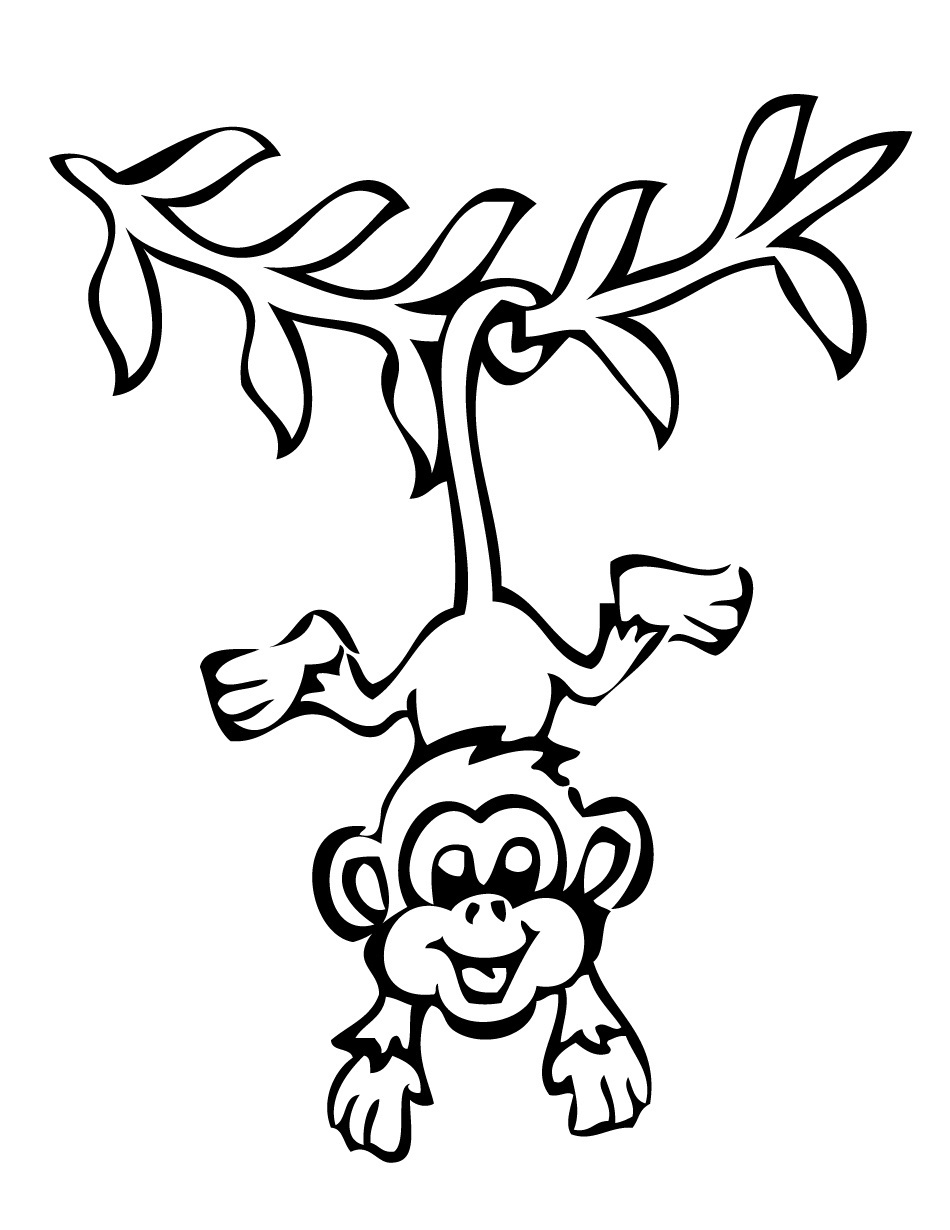 Selected Coloring Pages Of Cute Baby Monkeys Monkey Pictures 950x1230 Selected Coloring Pages Of Cute Baby Monkeys Monkey Pictures