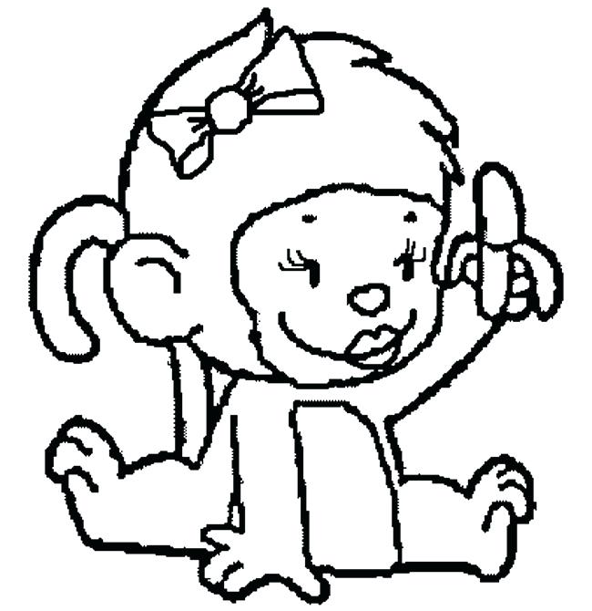 Coloring Pages Of Monkeys Coloring Collection 650x670 Coloring Pages Of Monkeys Coloring Collection