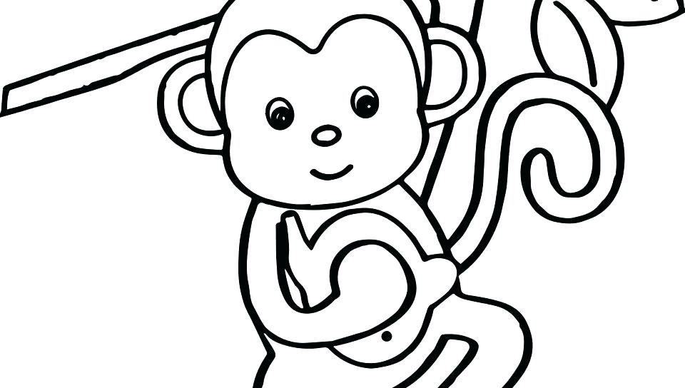 Printable Monkey Coloring Pages Vanda 960x544 Printable Monkey Coloring Pages Vanda