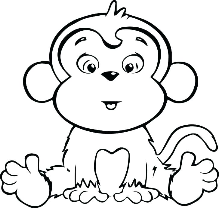 Baby Monkey Coloring Pages Monkeys Coloring Pages Monkeys Coloring 728x692 Baby Monkey Coloring Pages Monkeys Coloring Pages Monkeys Coloring