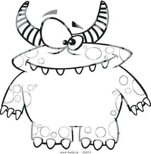 490x500 Cute Monster Coloring Pages Cute Monster Coloring Pages Medium