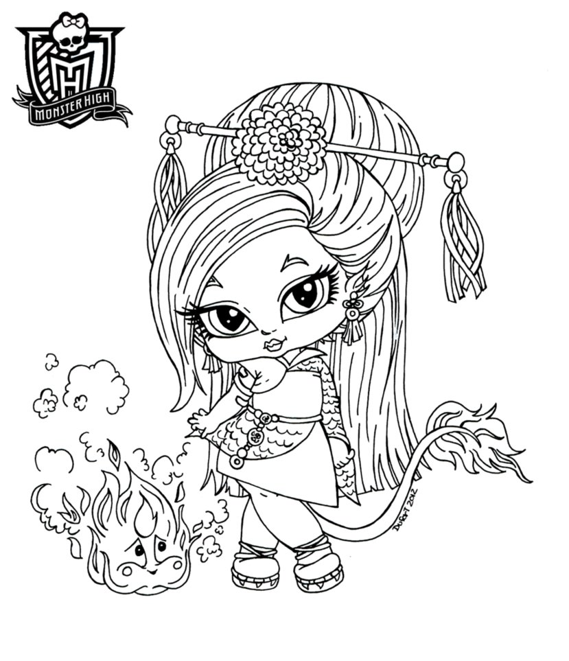 829x963 Monster High Babies Coloring Pages