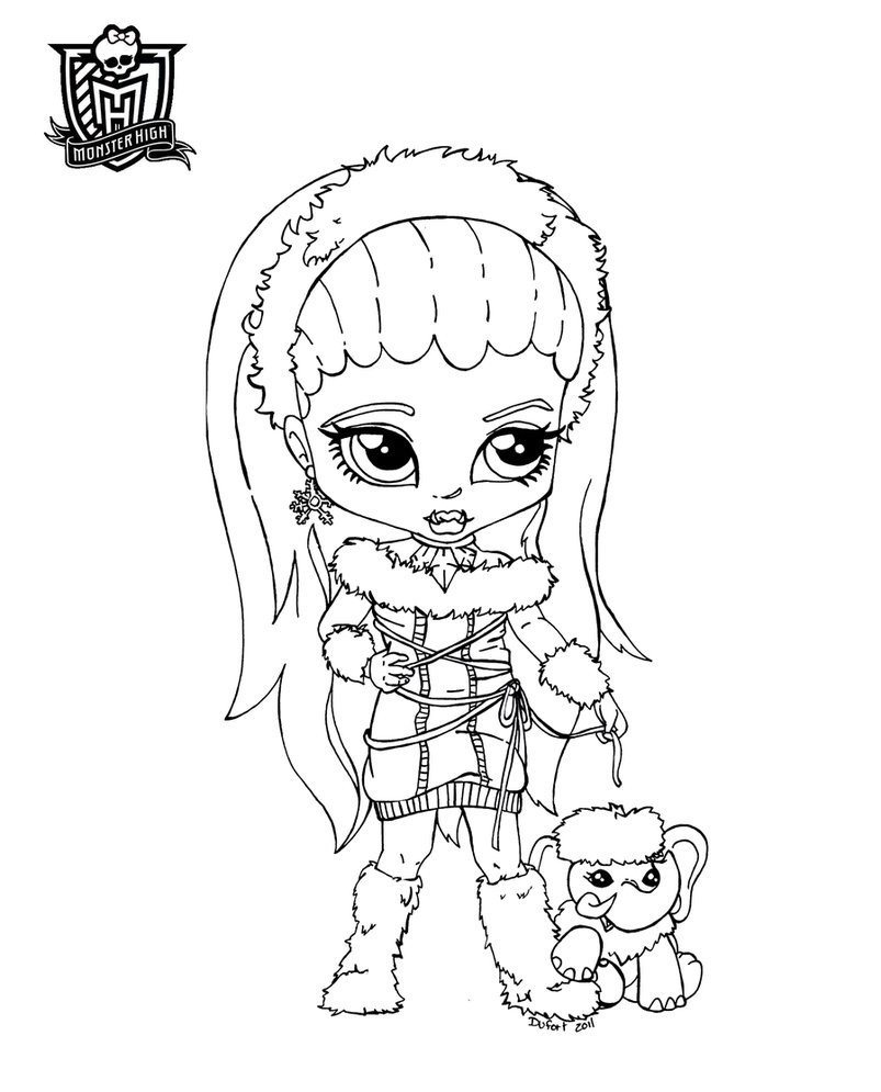 803x995 Monster High Coloring Page Elegant Sizable Baby Monster High