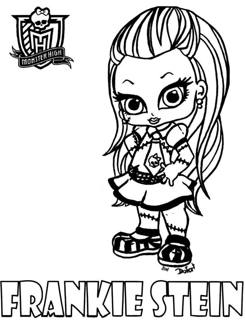783x1020 Baby Monster High Coloring Pages Dibujo Para Colorear De Baby