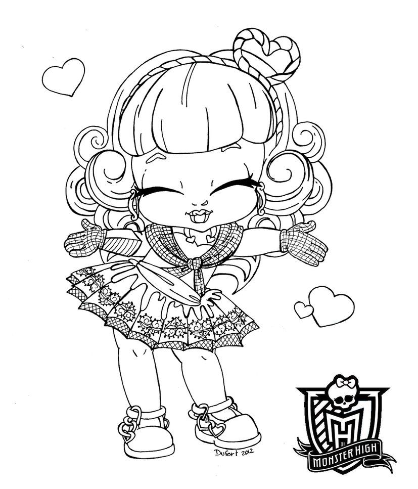 827x967 Baby Monster High Coloring Pages Baby C.a. Cupid By
