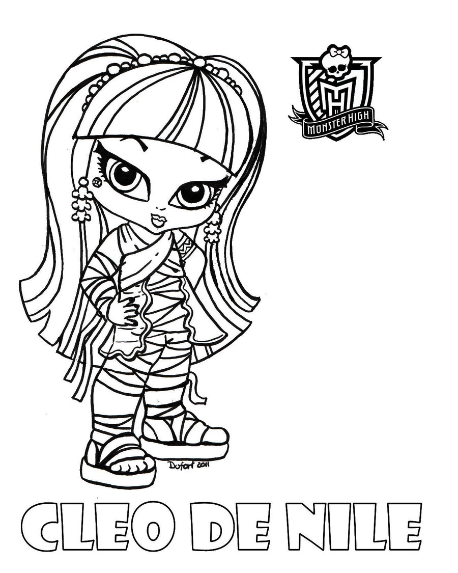 900x1125 Baby Monster High Coloring Pages Baby Cleo By Jadedragonne