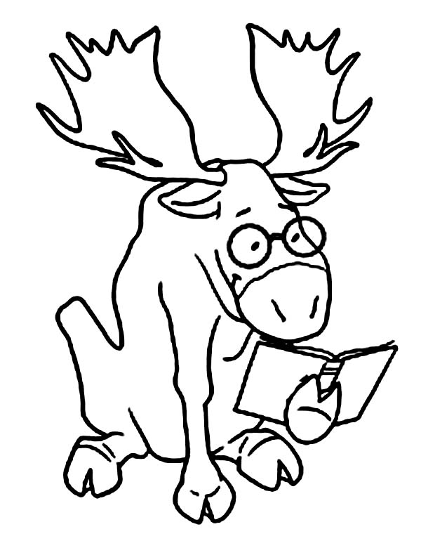 600x780 Moose Coloring Pages 360coloringpages
