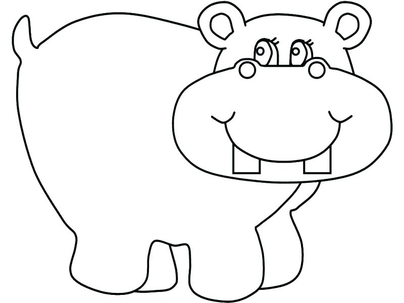 800x600 Cute Moose Coloring Pages Hippo Sheets Face Page Baby Zahlkarte.site