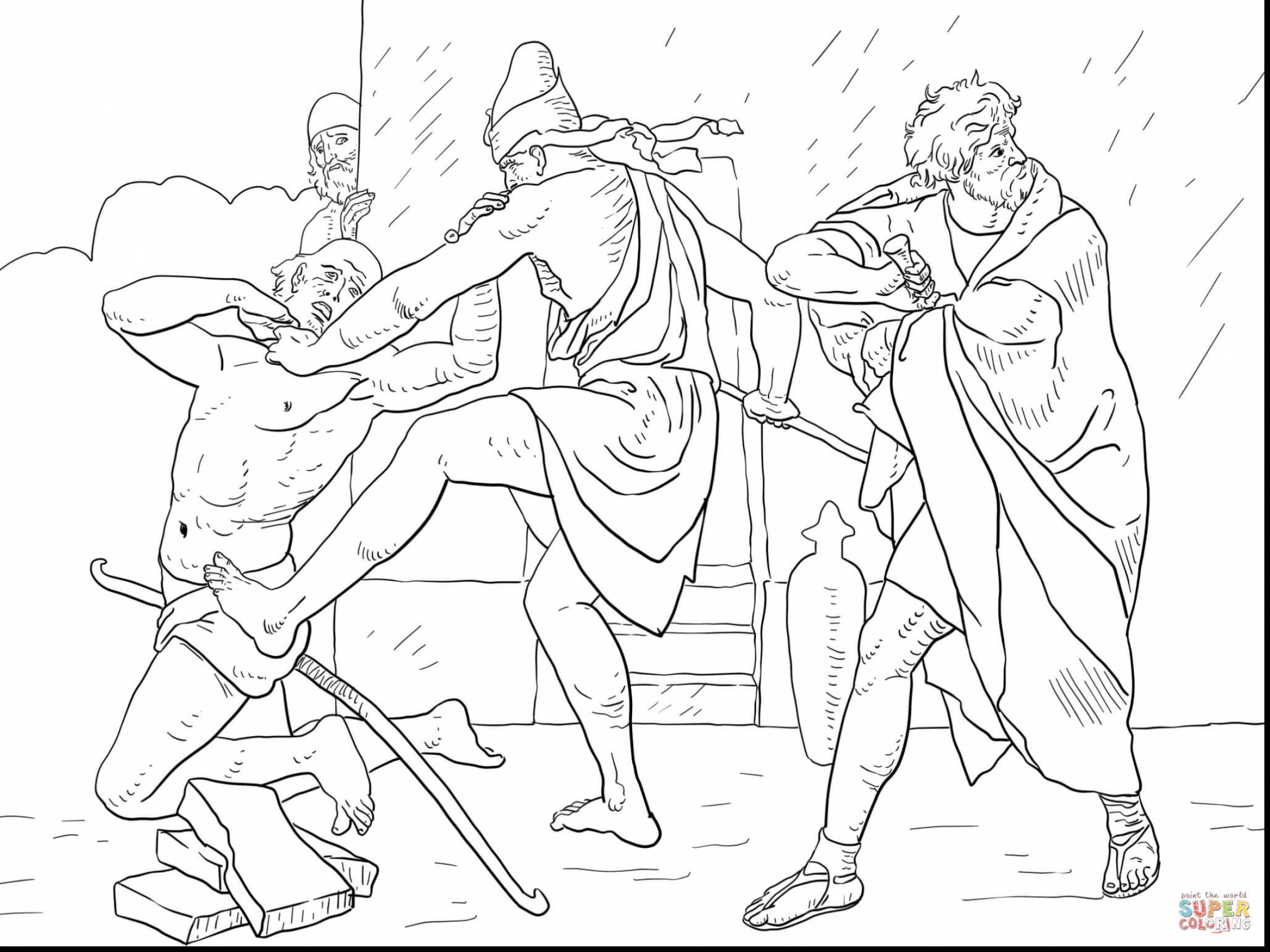 2252x1688 Moses Coloring Pages Free Within