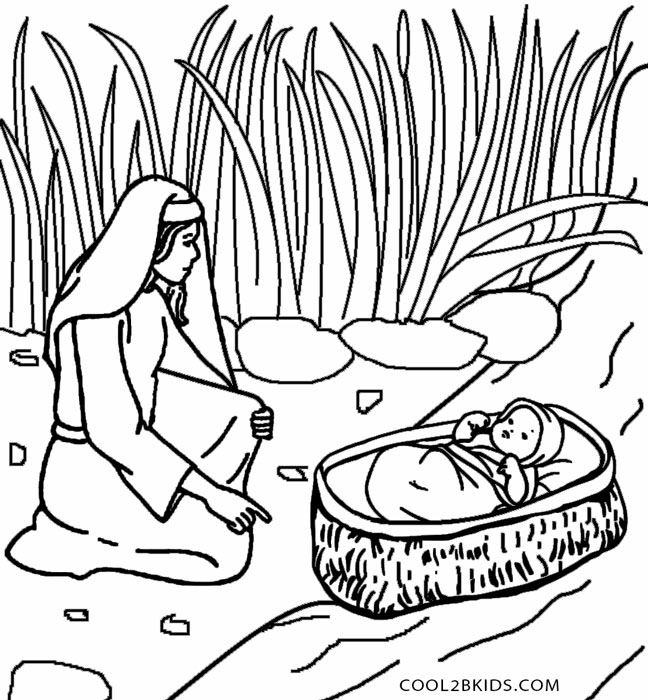 648x700 Baby Moses Coloring Page Draw Ba Moses Coloring Page 77