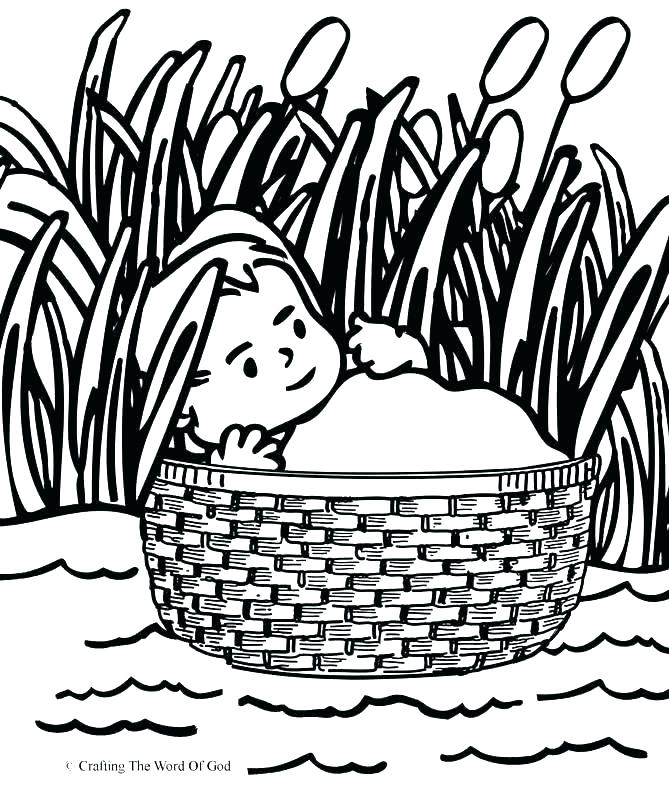 669x800 Baby Moses Coloring Page Free Printable Baby Coloring Pages Also 5