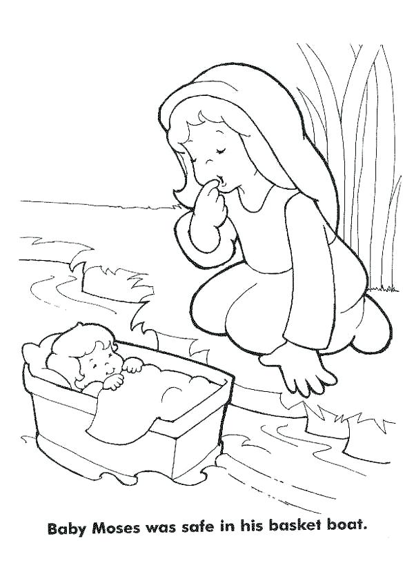 600x845 Baby Moses Coloring Pages 9
