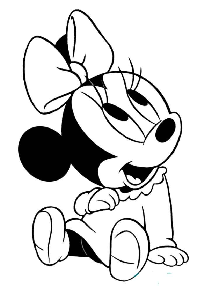 Baby Minnie Mouse Coloring Pages Free Printable Mous On Baby 750x1000 Baby Minnie Mouse Coloring Pages Free Printable Mous On Baby