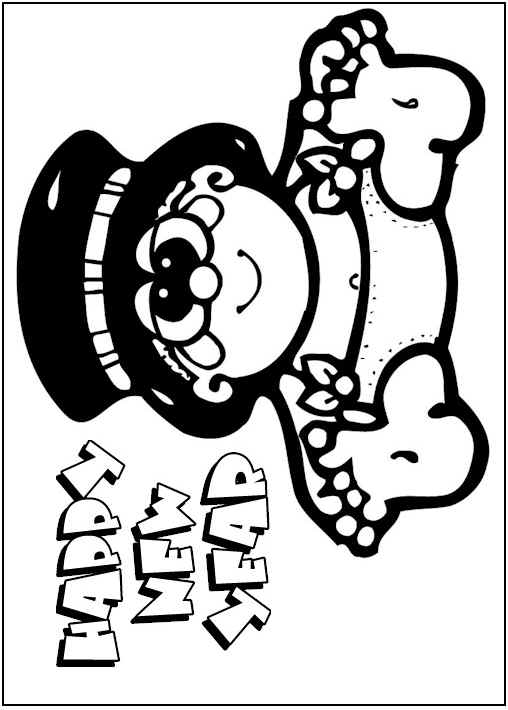 508x710 Baby New Year Coloring Pages ~ Top Coloring Pages