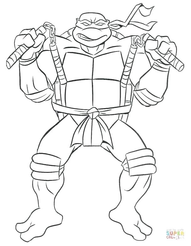 baby ninja turtle coloring pages at getcoloringscom