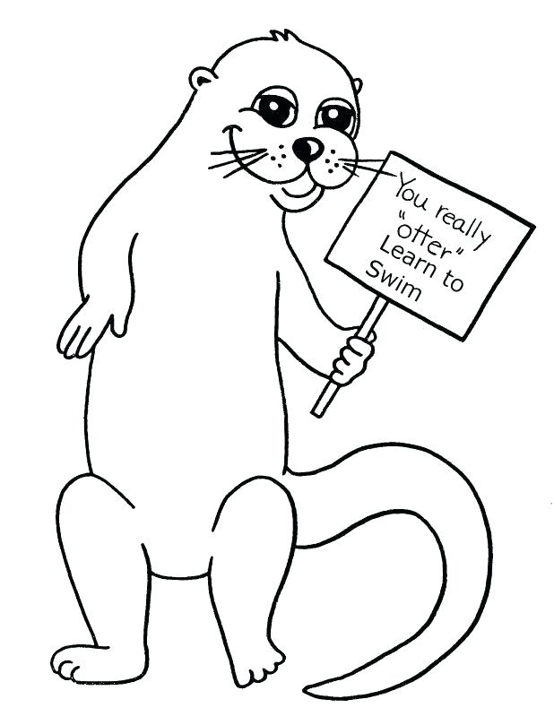 618x809 River Coloring Pages Printable Otter Coloring Pages Sea Otter