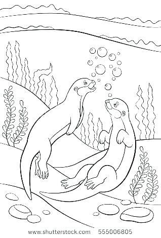 318x470 Animal Jam Otter Coloring Pages Otter Coloring Pages Otter