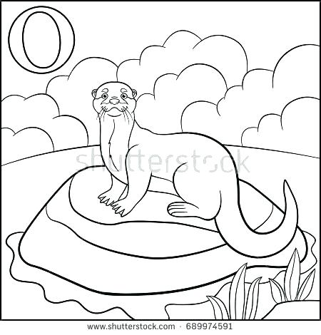 450x470 Sea Otter Coloring Pages Sea Otter Coloring Pages Sea Coloring