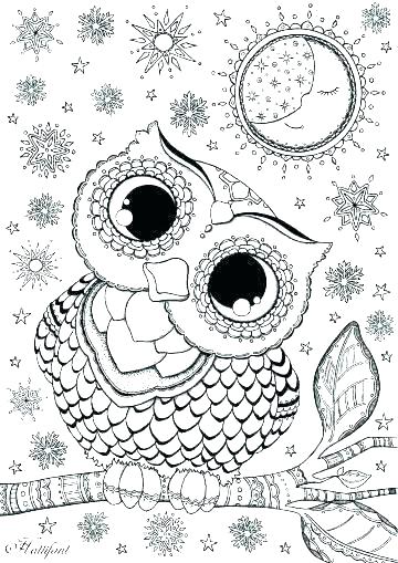360x509 Cute Owl Coloring Pictures Cute Owl Coloring Pages Baby Owl