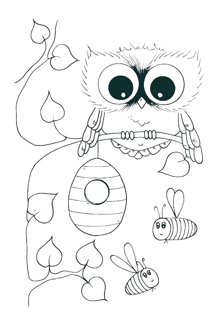 700x1030 Coloring Pages Of Owls