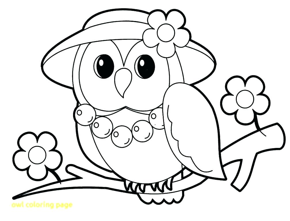 1008x768 Printable Baby Owl Coloring Pages