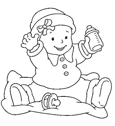 Baby Pacifier Coloring Pages