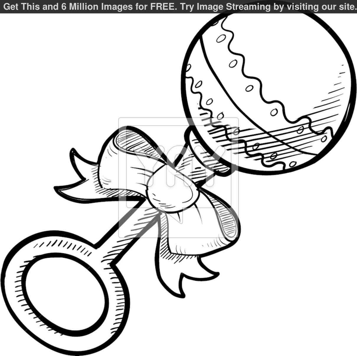 Baby Rattle Coloring Pages Home Outlines, Baby 1210x1206 Baby Rattle Coloring Pages Home Outlines, Baby