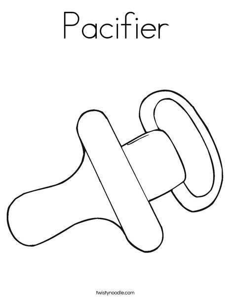 Pacifier Coloring Page 468x605 Pacifier Coloring Page