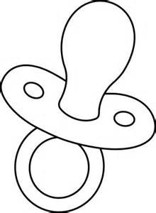 Pacifier Coloring Page 220x300 Pacifier Coloring Page