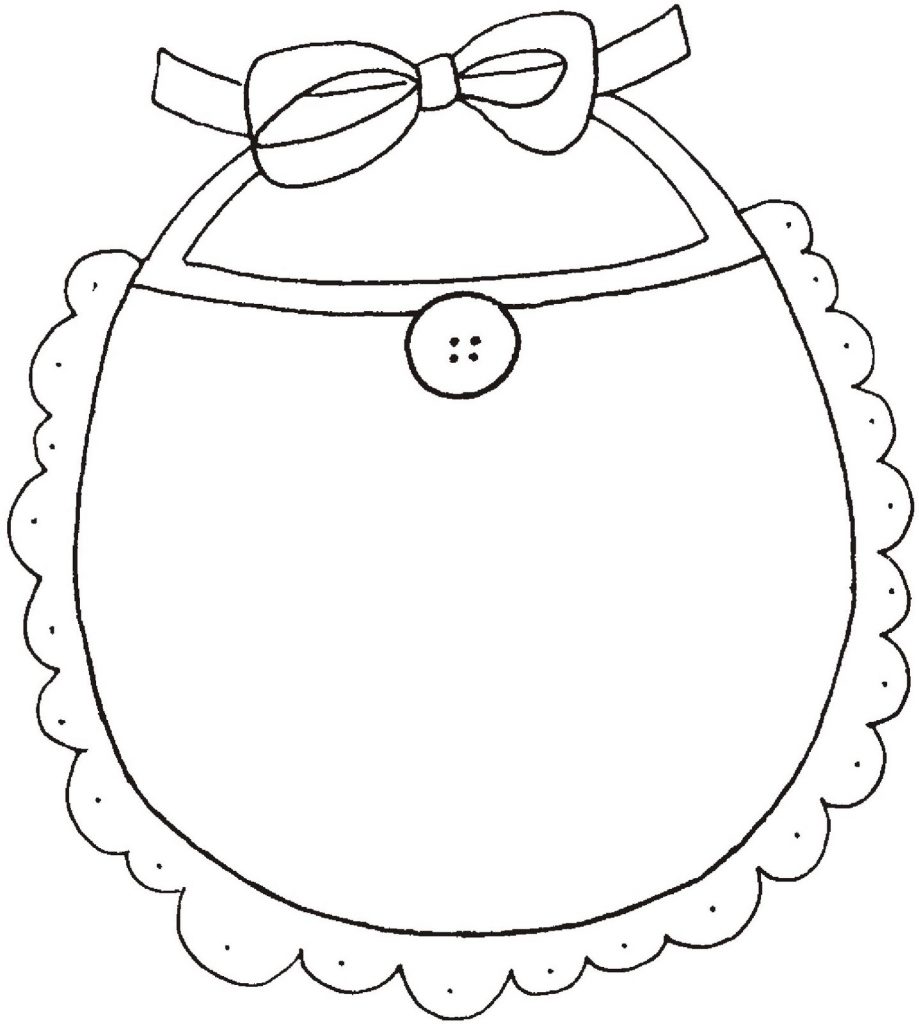 Baby Bib Coloring Pages 919x1024 Baby Bib Coloring Pages