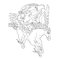 230x230 Top 10 Free Printable Pegasus Coloring Pages For Toddlers