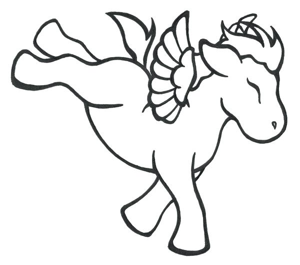 600x529 Pegasus Coloring Page For Kids Usedauto.club