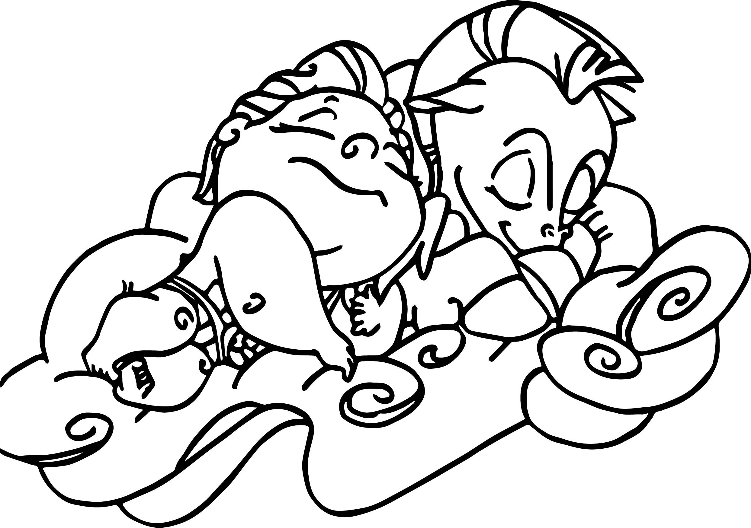 2487x1750 Cute Pegasus Coloring Pages