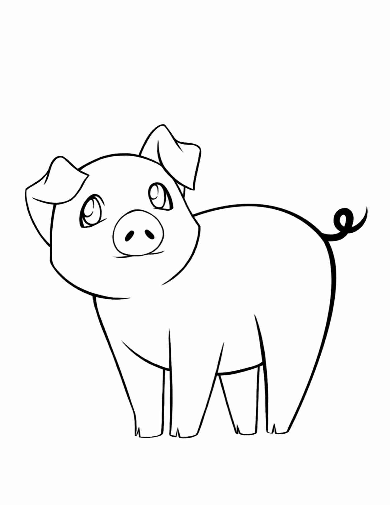 1275x1650 Cute Baby Pig Coloring Pages Page Best Colouring Olegratiy