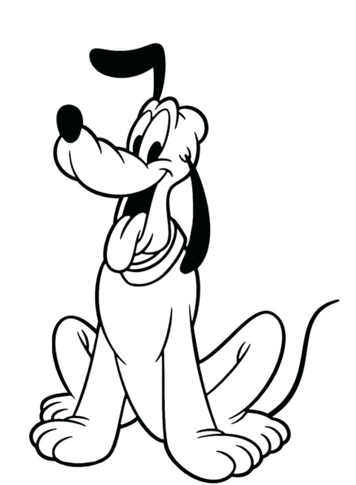 721x981 Pluto Coloring Page Mickey Mouse Pluto Coloring Pages
