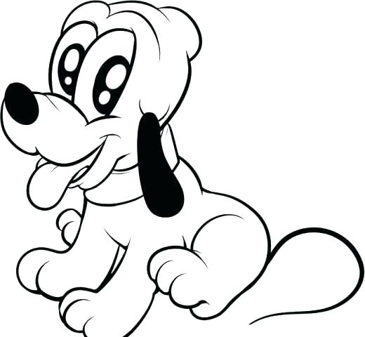 520x480 Pluto Coloring Pages Selfie Page Mickey Mouse Plu On Coloring
