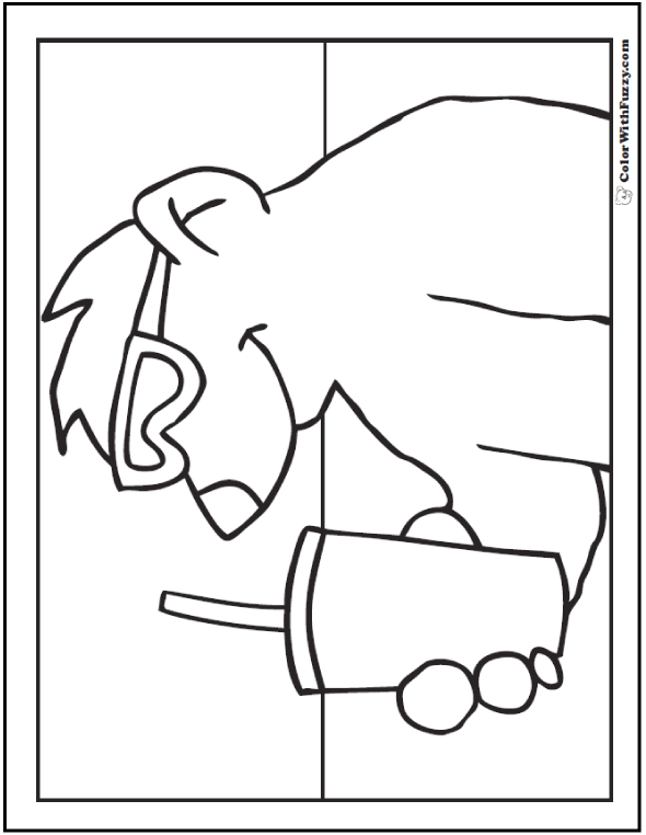 Baby Polar Bear Coloring Pages