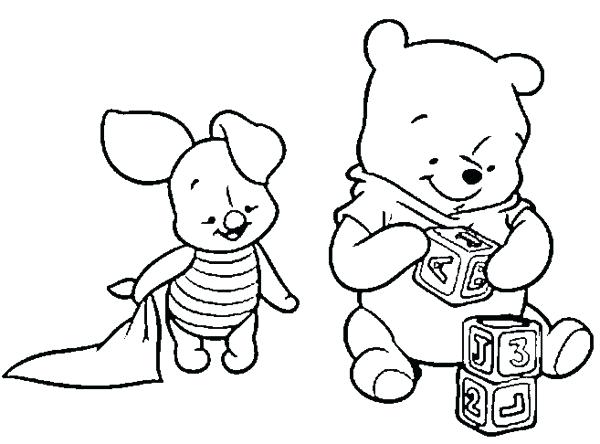 600x444 Pooh Bear Coloring Sheets Baby Pooh Bear Coloring Sheets Pages