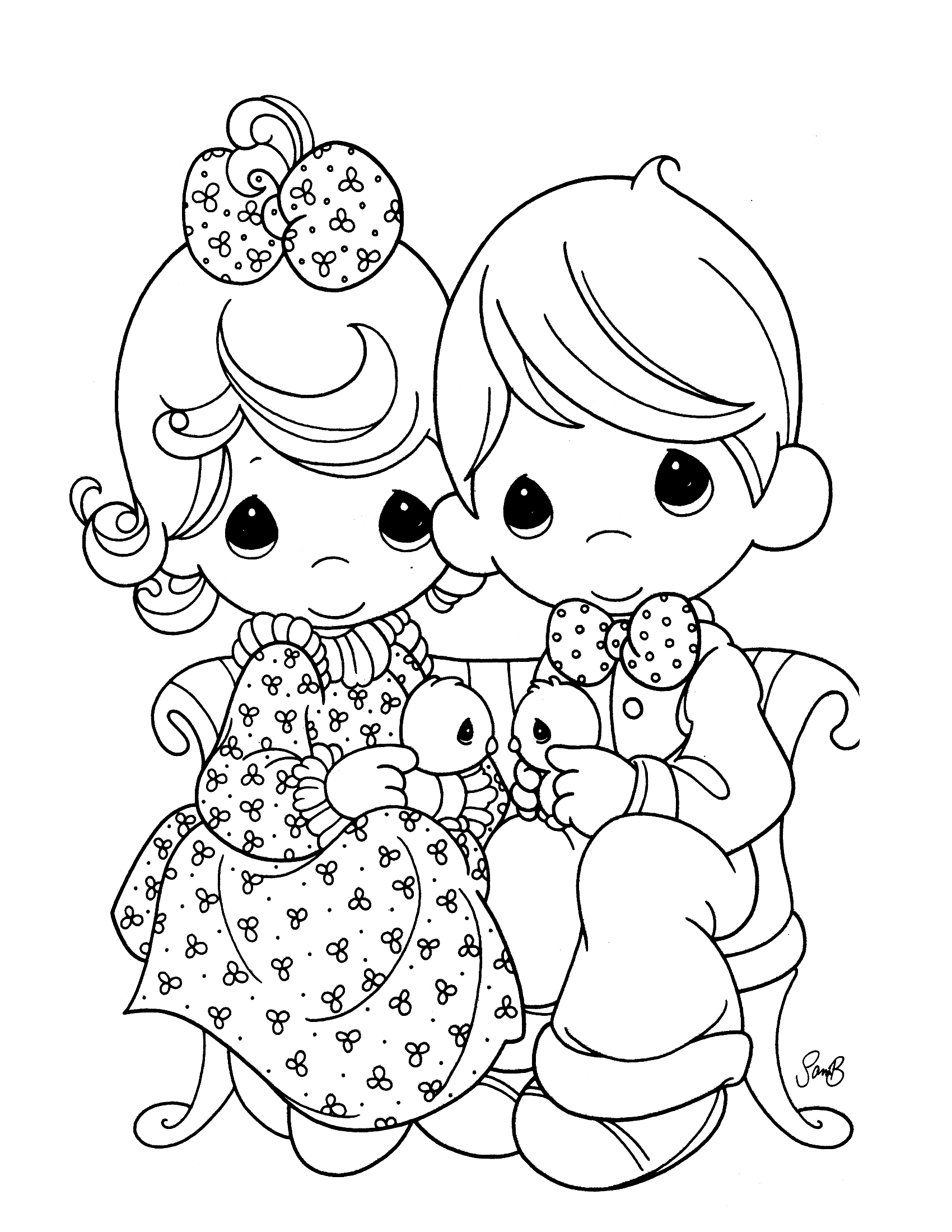 1700x2200 Coloring Pages. Precious Moments Baby Coloring Pages
