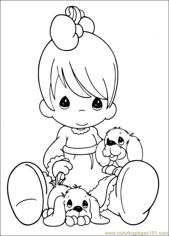 Baby Precious Moments Coloring Pages at GetColorings.com | Free ...