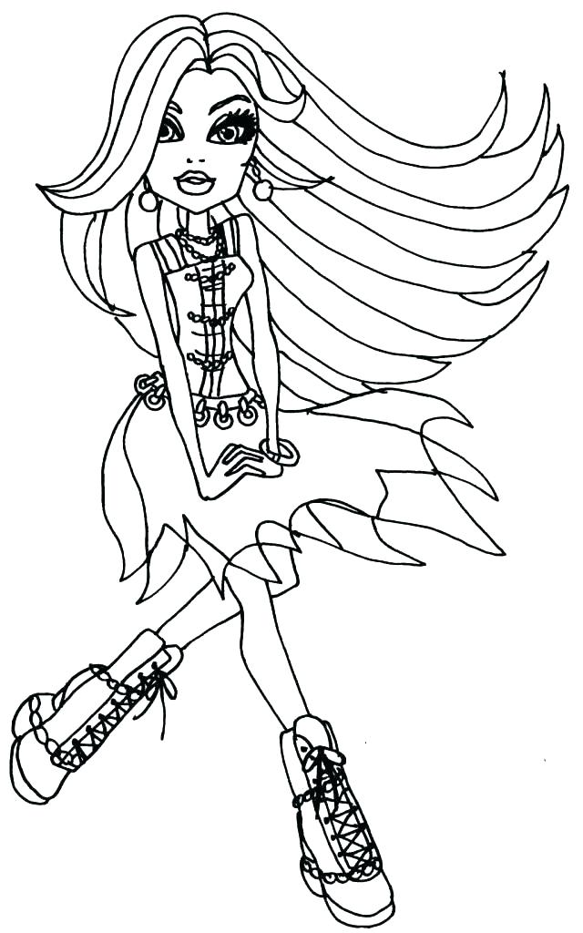 Monster High Printable Coloring Pages 640x1024 Monster High Printable Coloring Pages