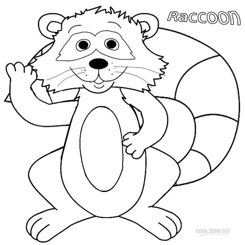 Printable Raccoon Coloring Pages For Kids Cool2bkids 850x850 Printable Raccoon Coloring Pages For Kids Cool2bkids