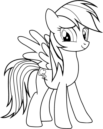 My Little Pony Rainbow Dash Coloring Pages Printable Coloring My 340x423 My Little Pony Rainbow Dash Coloring Pages Printable Coloring My
