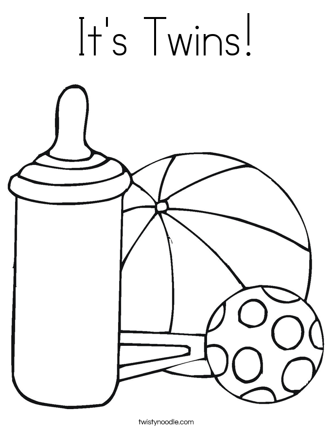 It's Twins Coloring Page 685x886 It's Twins Coloring Page