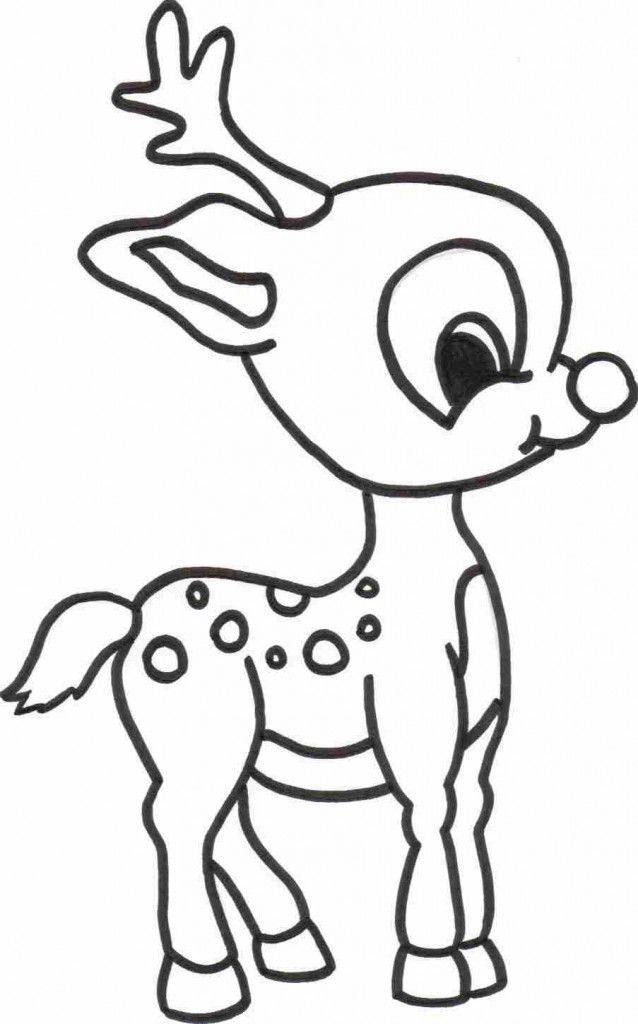 Baby Reindeer Coloring Page Christmas Coloring 638x1024 Baby Reindeer Coloring Page Christmas Coloring