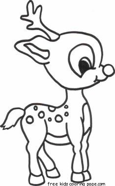 Merry Christmas Baby Romance Reindeer Coloring Pages 234x377 Merry Christmas Baby Romance Reindeer Coloring Pages